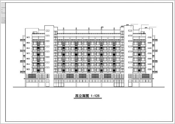 四川省某城市小高层单身公寓方案设计图-图二