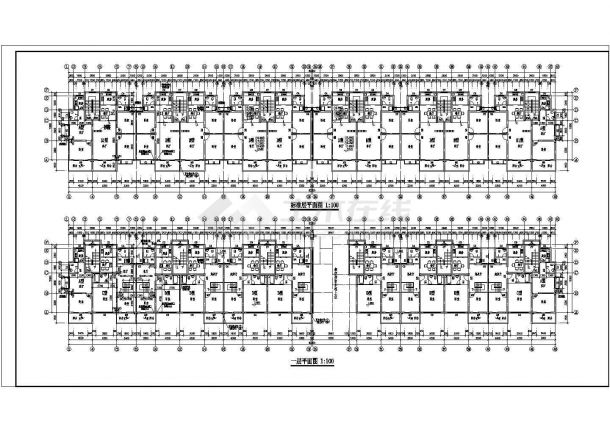 某地区某住宅平面施工cad设计图纸-图一