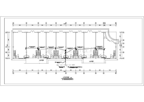 网点电气设计方案及施工全套CAD图纸-图二