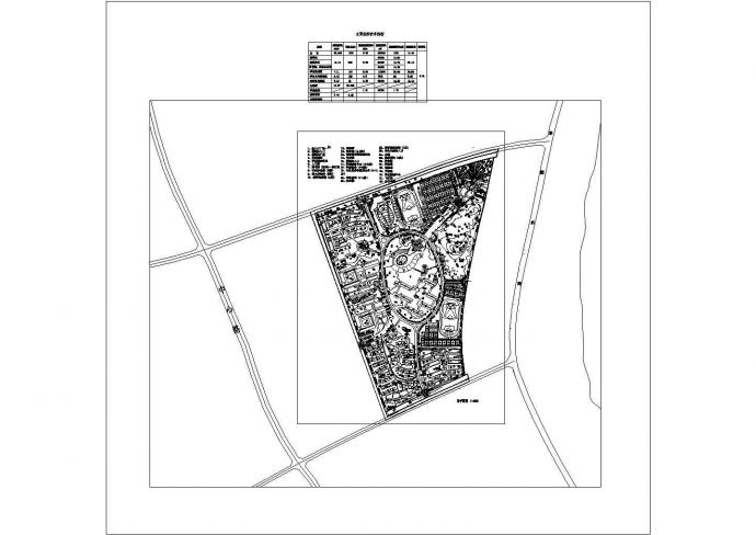 某个校园概念性景观规划CAD设计图纸_图1