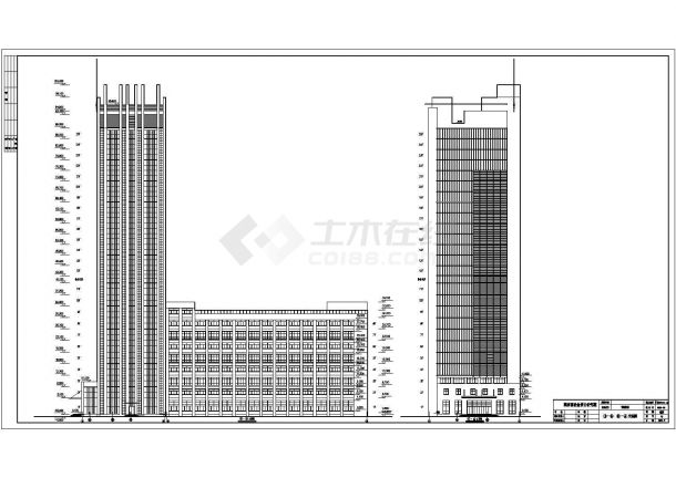 某地25层框剪结构酒店建筑设计施工图-图二
