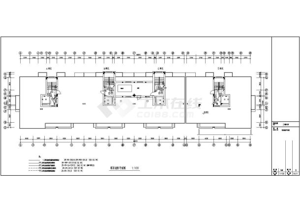 某地区12层商住楼电气设计施工图-图一