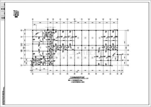 某地四层框架结构办公楼建筑结构方案图-图一