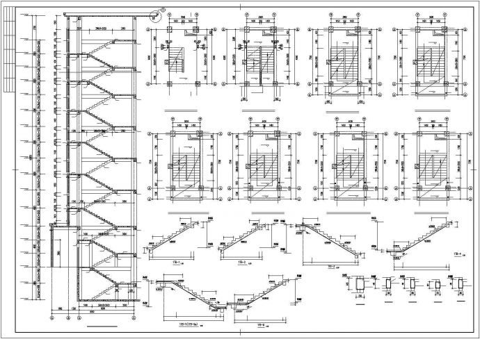 某高层住宅楼框架结构详细施工图纸_图1