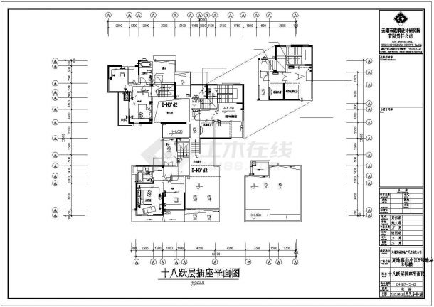 居民住宅楼电气设计方案及施工全套CAD图纸-图二