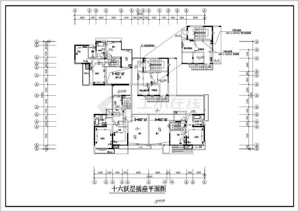 别墅电气设计施工方案全套CAD图纸-图二