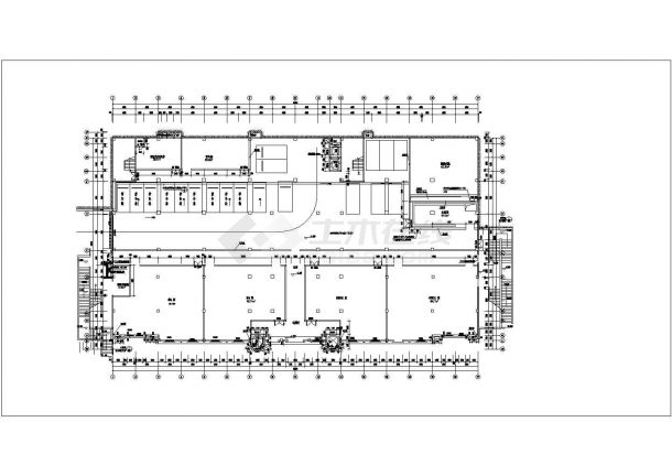 某公司办公楼会议室装修设计施工CAD图-图一
