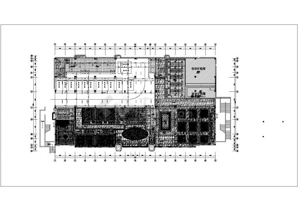 某公司办公楼会议室装修设计施工CAD图-图二