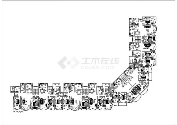 某地方某临街住宅平面cad设计详图-图一