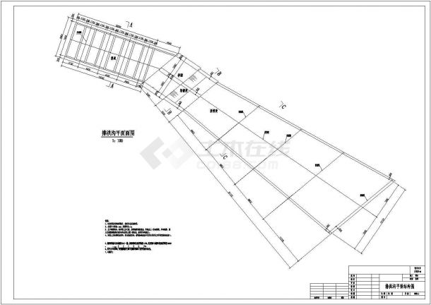 某水利工程箱涵结构及钢筋图（技术施工阶段）-图二