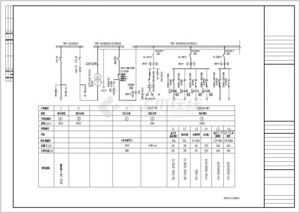 某地区15层商住楼电气设计施工图-图一