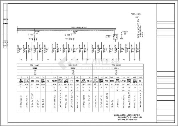 某地区15层商住楼电气设计施工图-图二