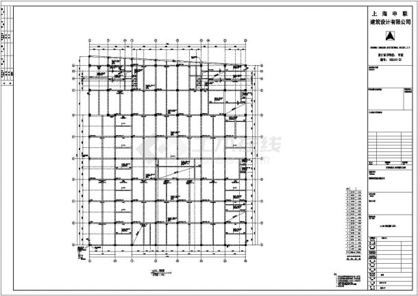 某地十九层部分框支剪力墙办公楼结构方案图-图一