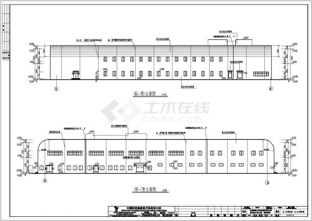 某制药厂两层框架结构制剂车间建筑设计方案图-图一
