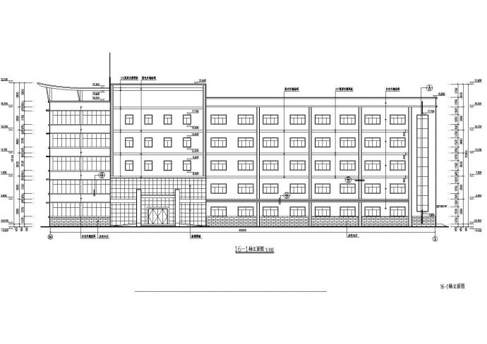 某厂区五层框架结构研发综合楼建筑设计施工图_图1