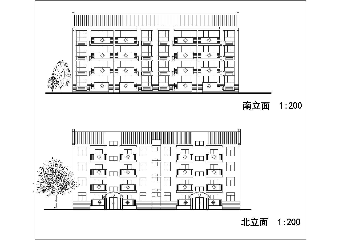 某地四层农村居住公寓建筑设计方案