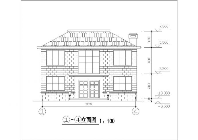重庆市某城市郊区民居住宅方案设计图_图1