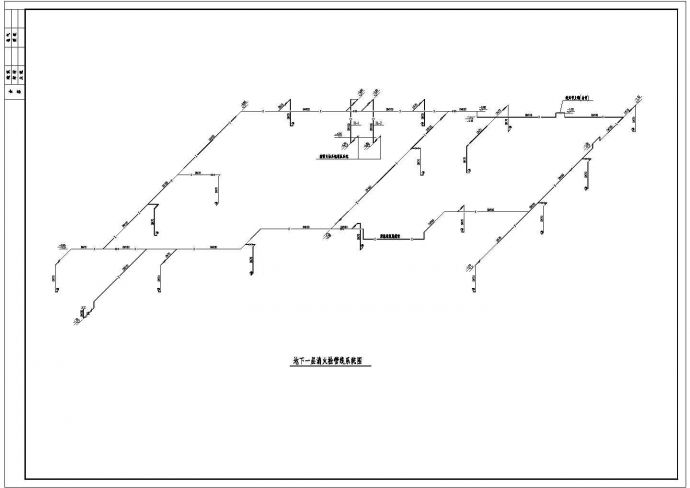 某地下车库及泵房（含人防）给排水消防设计cad图纸_图1