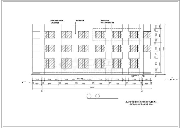 某公司业务大楼改造工程CAD设计图纸-图二