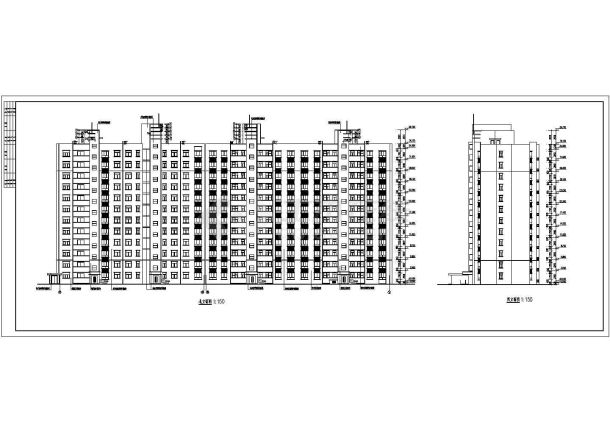 某地12层剪力墙结构单元式住宅建筑施工图-图一