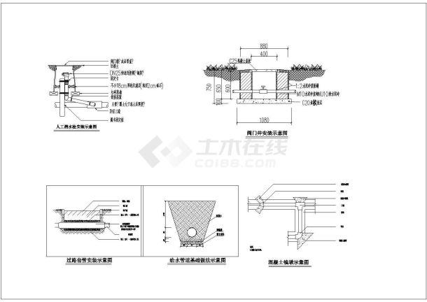 曹家卫生院室外景观工程==排水-图二