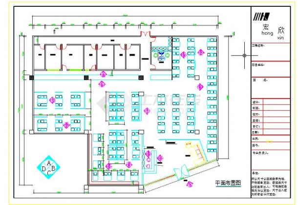 自助烧烤店装修设计施工图-图二