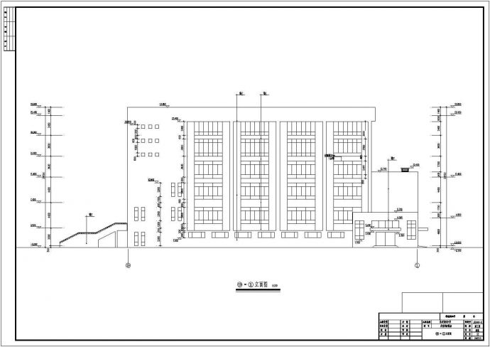 某地六层框架结构中学教学楼建筑设计施工图_图1
