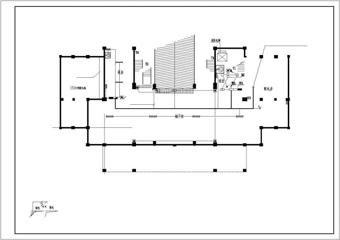 某办公大楼电气设计cad施工图纸_图1