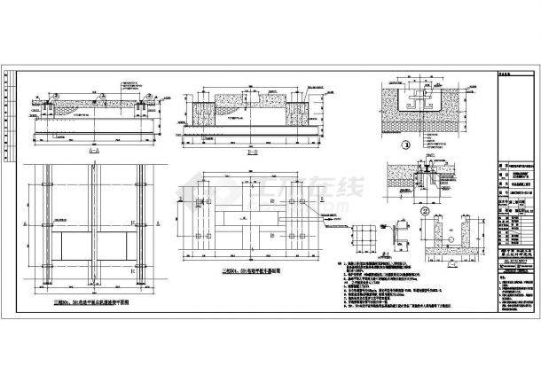 广西某四连跨轻型门式钢架厂房建筑施工图(含设备基础施工图)-图二