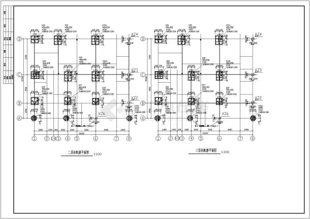 某工厂建筑异形柱钢结构全套施工图-图二