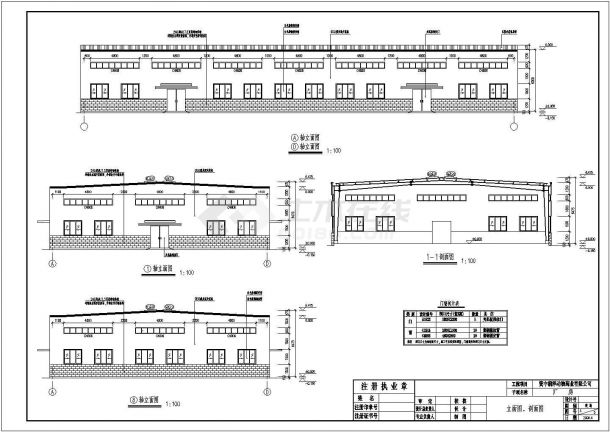 四川单层门式钢架结构制药厂房建筑施工图-图一