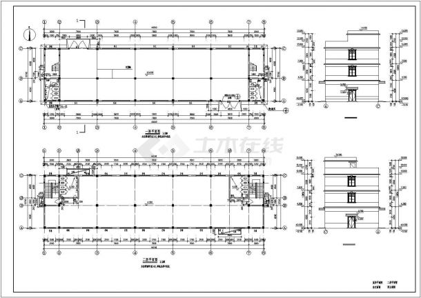 某地区厂房车间建筑CAD设计图纸-图二