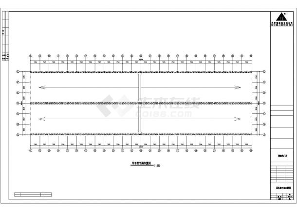某公司48米钢结构厂房工程设计CAD图-图二