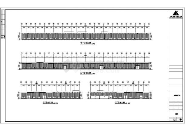 某公司9栋厂房钢结构建筑设计CAD图-图一