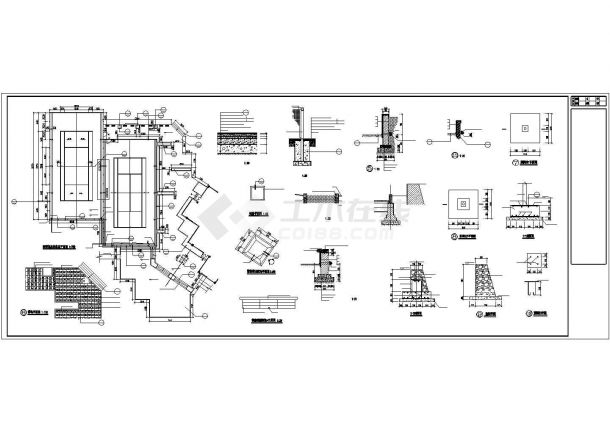 现代奢华型香洲半岛景观施工全套图纸-图一