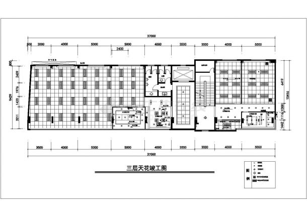 某地三层商业综合大楼装修设计施工图-图二