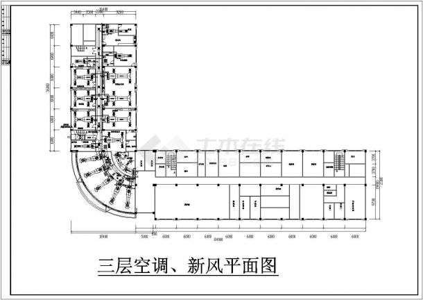 某制药厂三层办公大楼空调系统设计施工详情图-图二