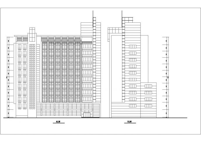 某城市现代高层建筑方案设计图_图1