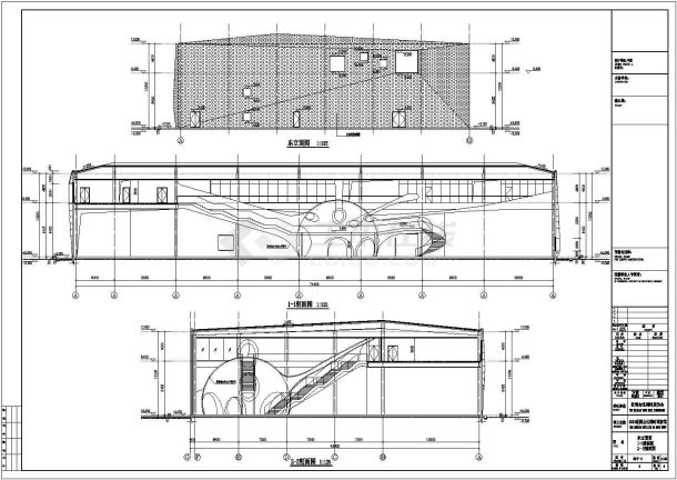 某两层博物馆建筑CAD设计施工图-图二