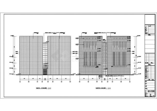 某战役纪念馆建筑CAD设计施工图纸-图二