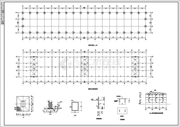 某地区印刷厂车间库房建筑设计图纸-图二