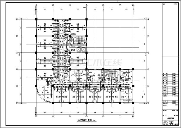 某单位七层框架结构办公楼给排水消防施工图-图二