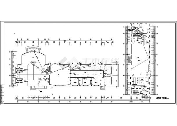 某企业三层综合办公楼电气设计施工图-图二