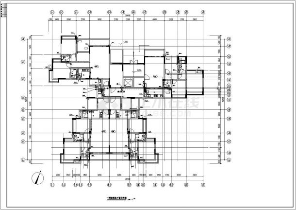 某小区十一层框架结构住宅楼给排水消防设计图-图一