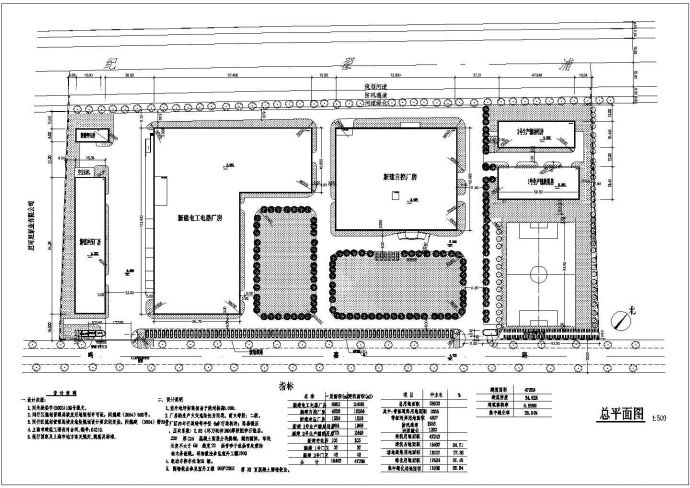 某公司厂区整体CAD规划设计方案图_图1