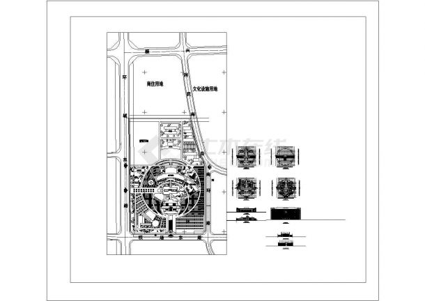 某地区十二层医院建筑cad施工方案设计-图一