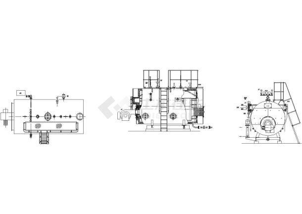 燃气(油)锅炉CAD图块-图一