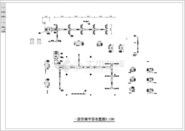 酒店空调系统全套cad设计施工图纸-图二