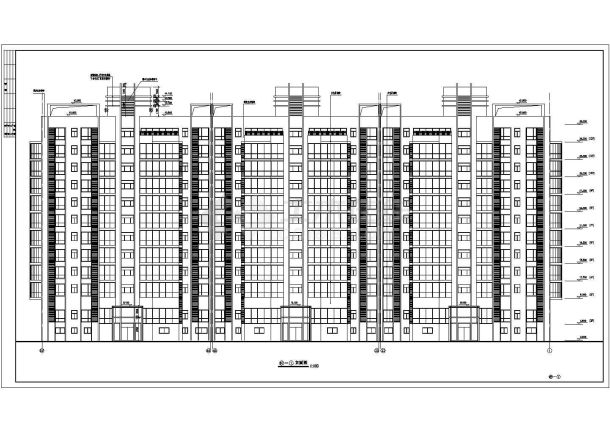 某地小高层剪力墙住宅楼建筑设计施工图-图二