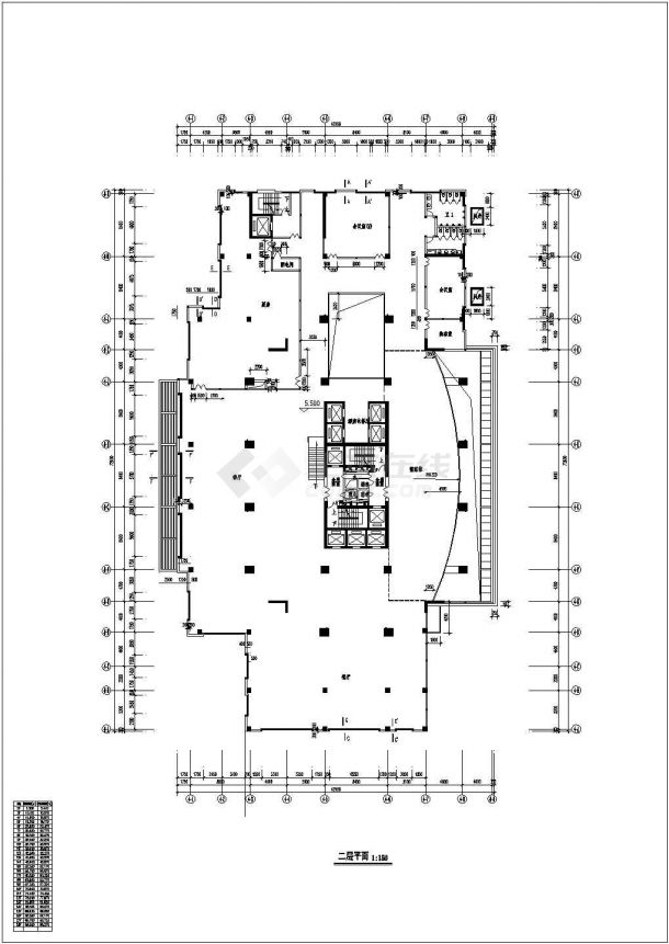 某二十五层大型酒店全套建筑CAD设计施工图纸-图二
